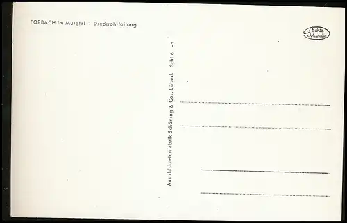 Forbach im Murgtal Druckrohrleitung ngl 140.340