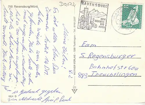 Ravensburg Stadt der Türme gl1977 D0172