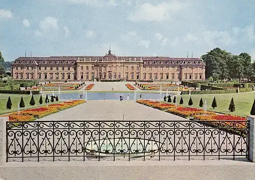 Ludwigsburg Residenzschloß Südfront mit Schloßgarten ngl D1694