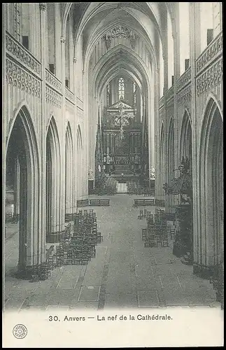 Anvers La nef de la Cathédrale ngl 139.924