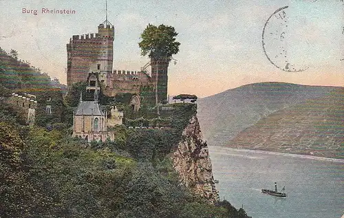 Trechtingshausen Burg Rheinstein gl1908 D3445