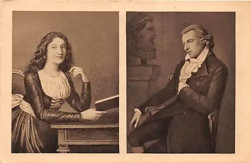 Marbach a.N. Charlotte von Schiller und Friedrich von Schiller ngl 143.798