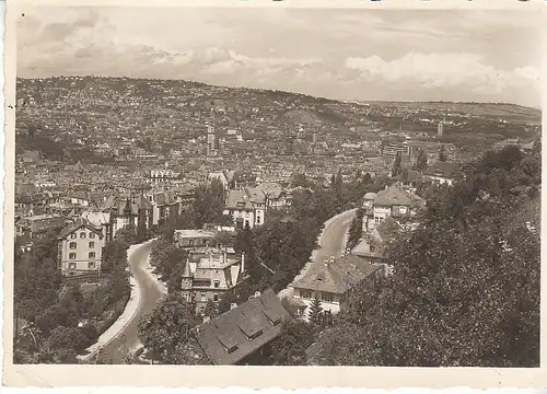 Stuttgart Blick nach dem Kriegsberg gl1946 D0122