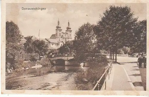 Donaueschingen Teilansicht mit Kirche ngl D0350