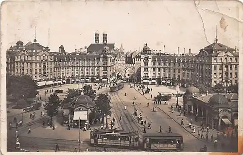 München Karlsplatz gegen das Karlstor gl1930 143.830