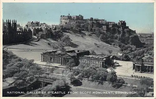 Schottland: Edinburgh - National Galleries and Castle gl1956 146.878