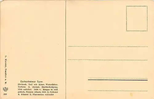 Frankfurt a.M. Eschenheimer Turm ngl 143.817