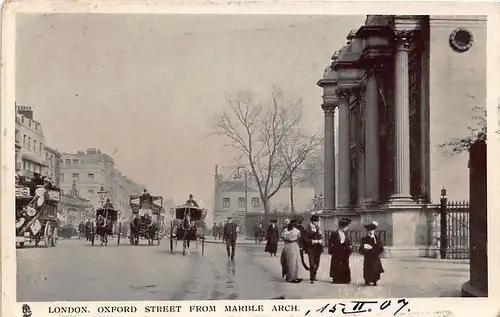 England: London Oxford Street from Marble Arch ngl 147.510