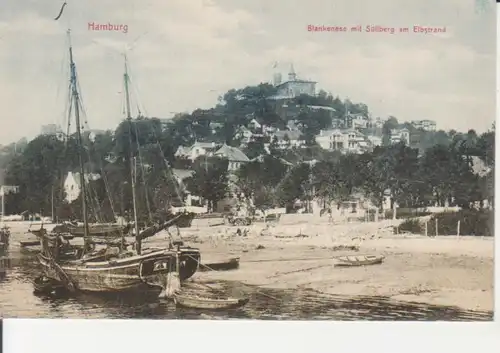 Hamburg-Blankenese mit Süllberg am Elbstrand ngl 219.180