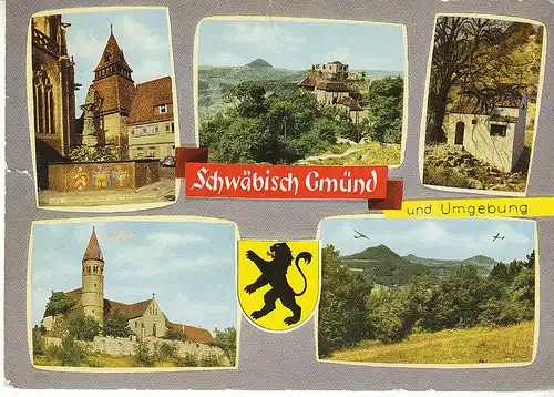 Schwäbisch Gmünd u.Umgebung Mehrbildkarte gl1973 D0169