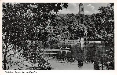 Bochum Partie im Stadtgarten gl1955 143.658