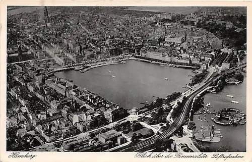 Hamburg Blick über die Binnenalster ngl 143.706