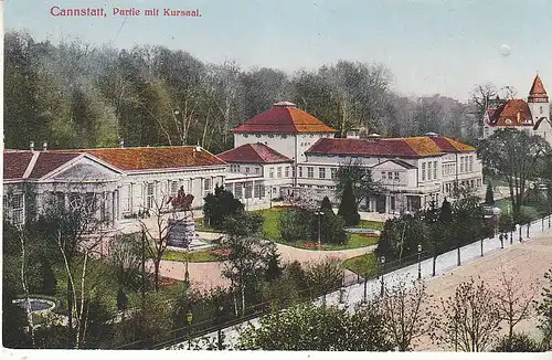 Cannstatt (Stuttgart) Partie mit Kursaal gl1928 D0064