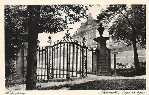 Ludwigsburg Schloss Nordansicht Corps de logis ngl 143.085