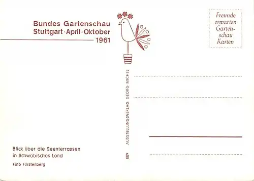 Stuttgart Bundes Gartenschau 1961 ngl 145.255