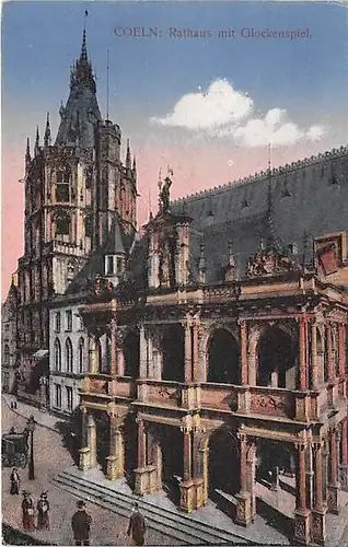 Köln Rathaus mit Glockenspiel gl1921 143.779