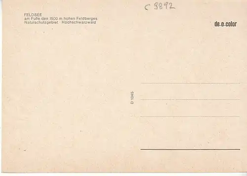 Feldsee Schwarzwald von oben ngl C9892