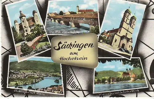 Säckingen am Hochrhein Mehrbildkarte ngl D0251