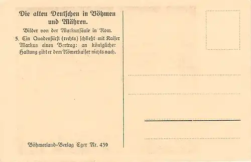 Alte Deutsche in Böhmen/Mähren Markussäule Rom 5. Vertragsschließung ngl 144.071