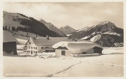 Wintersportplatz Oberjoch bei Hindelang i.Allgäu ngl D2323