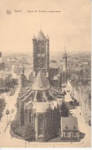 Gand - Eglise Saint Nicolas et panorama feldpgl1915 217.612