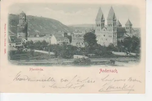 Andernach Stadtansicht mit Pfarrkirche ngl 219.440