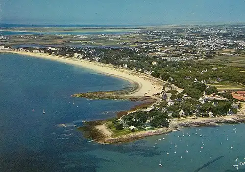 Carnac (Bret), Le pointe Churchill et la grande plage ngl D1633