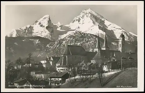 Berchtesgaden Teilansicht mit Watzmann gl1937 140.013