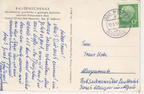 Bauernschenke bei Walporzheim (Ahrtal) gl1958 219.449