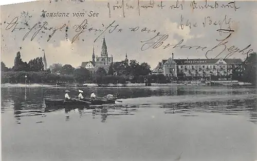 Konstanz vom Bodensee aus gl1907 144.912