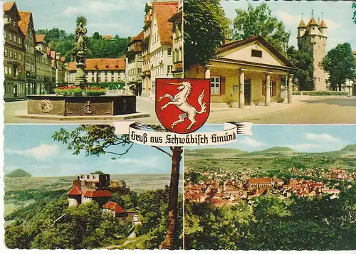 Schwäbisch Gmünd u.Umgebung Mehrbildkarte gl1963 D0170