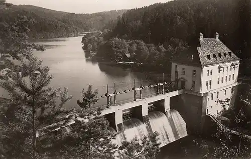 Höllensteinsee mit Kraftwerk nahe Kötzting Bayer.Wald ngl D0962