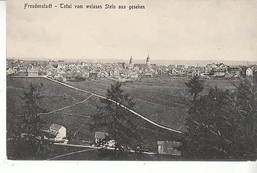 Freudenstadt Schwarzwald vom weissen Stein gesehen ngl D0366