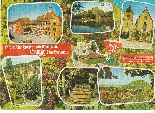 Fauststadt Staufen i.Brg. Mehrbildkarte ngl C9962