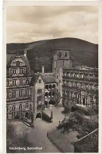 Heidelberg Schloßhof gl1934 D0376