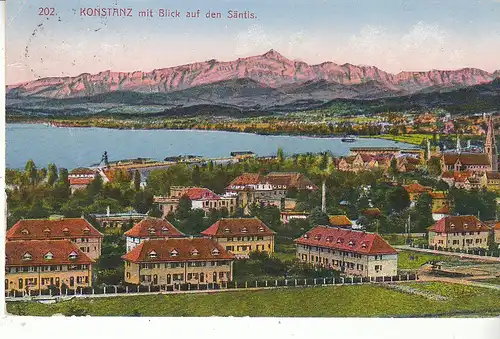 Konstanz a.B. mit Blick auf den Säntis gl1928 D0389