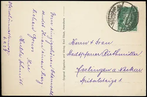 Hirschhorn a.N. Uferansicht gl1928 140.030