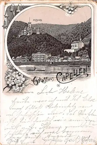 Capellen und Schloss Stolzenfels am Rhein gl1898 146.022