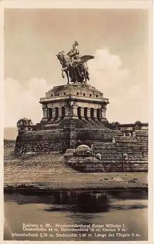 Koblenz Kaiser-Wilhelm-Provinzial-Denkmal gl1933 146.072