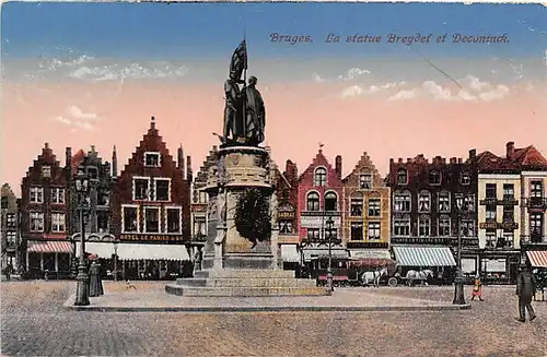 Brügge La statue Breydel feldpglca.1915 143.633
