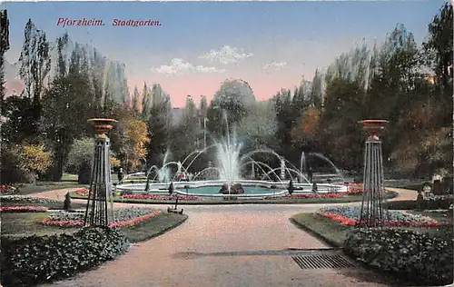 Pforzheim Stadtgarten gl1919 144.858