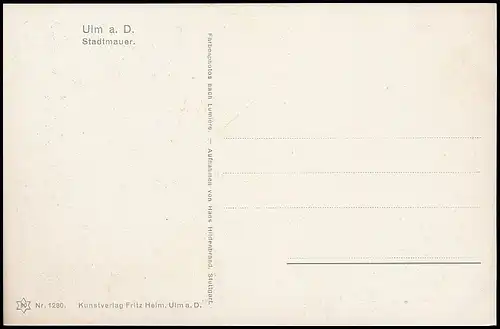 Ulm a.D. Stadtmauer ngl 140.090