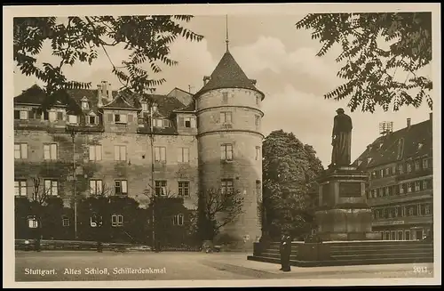 Stuttgart Altes Schloss Schillerdenkmal ngl 140.300