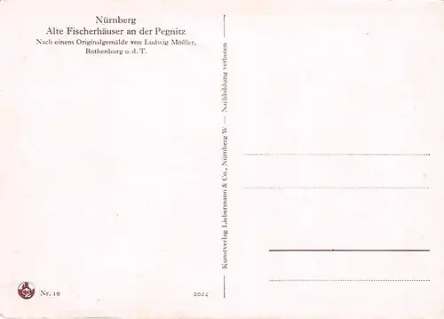 Nürnberg Alte Fischerhäuser an der Pegnitz ngl 145.303