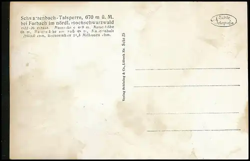 Schwarzenbach-Talsperre bei Forbach im Murgtal ngl 140.346