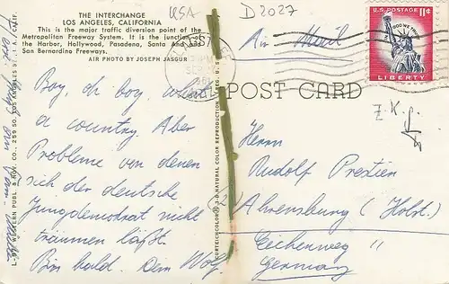 Los Angeles, CA., The Interchange gl1961 D2027