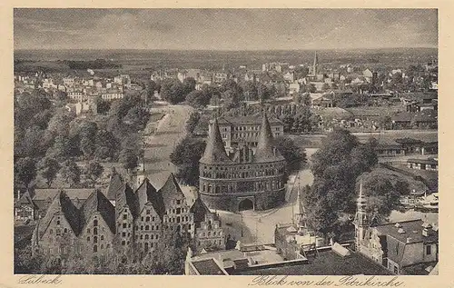 Lübeck - Blick von der Petrikirche ngl D2892