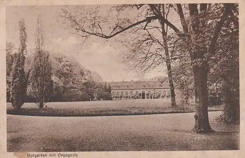 Ansbach Hofgarten mit Orangerie gl1938 D2111