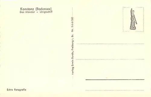 Konstanz (Bodensee) Münster Längsschiff ngl 144.742