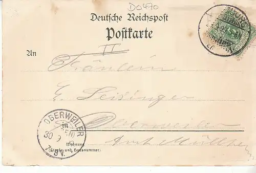 H. DAUER Gruss Schwarzwald-Haus gl1899 D0470